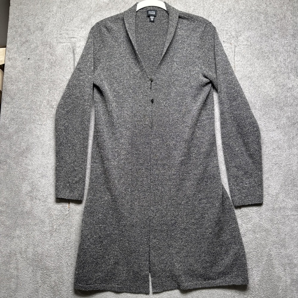 Eileen Fisher Gray Cardigan Sweater‎ & Tank Top Set Small Lagenlook Layered